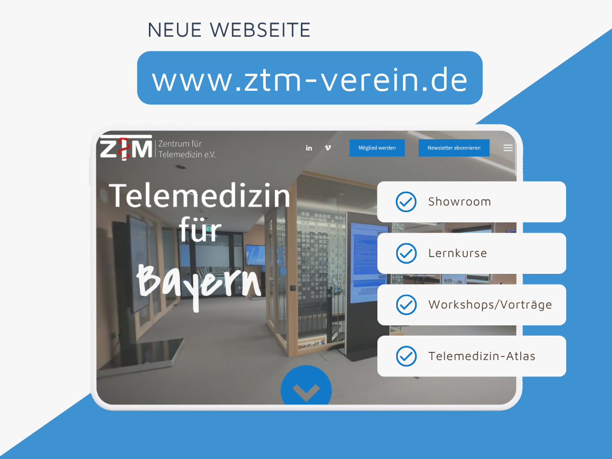 Das neue Infoportal ztm-verein.de – Alles rund um Telemedizin an einem Ort